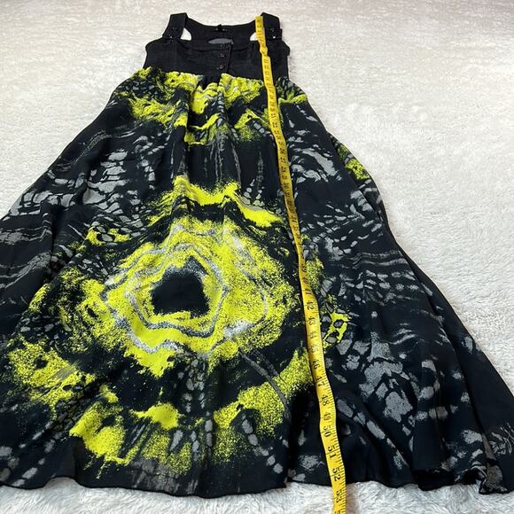 Apart abstract circle art A line maxi dress, size XS or French 34 - Sample - Picture 4 of 9